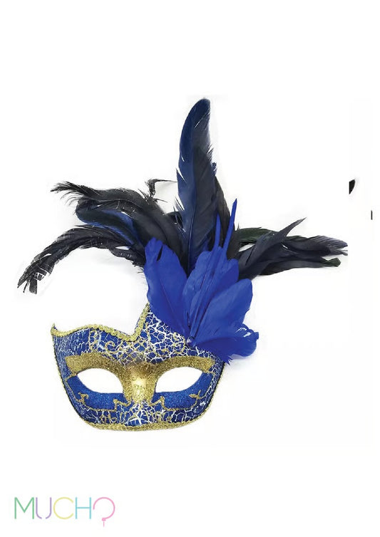 Feather Mardi Gras Masquerade Mask