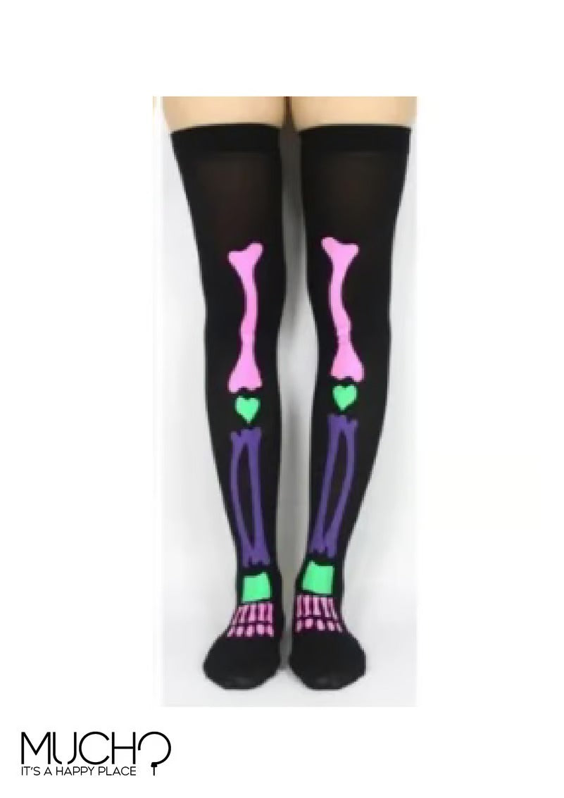 Colored Skeleton Stockings