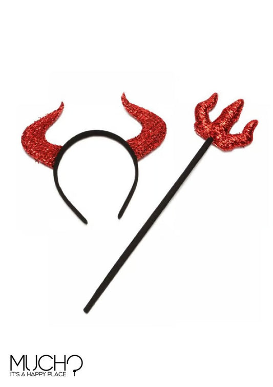 Devil Headband & Fork Set