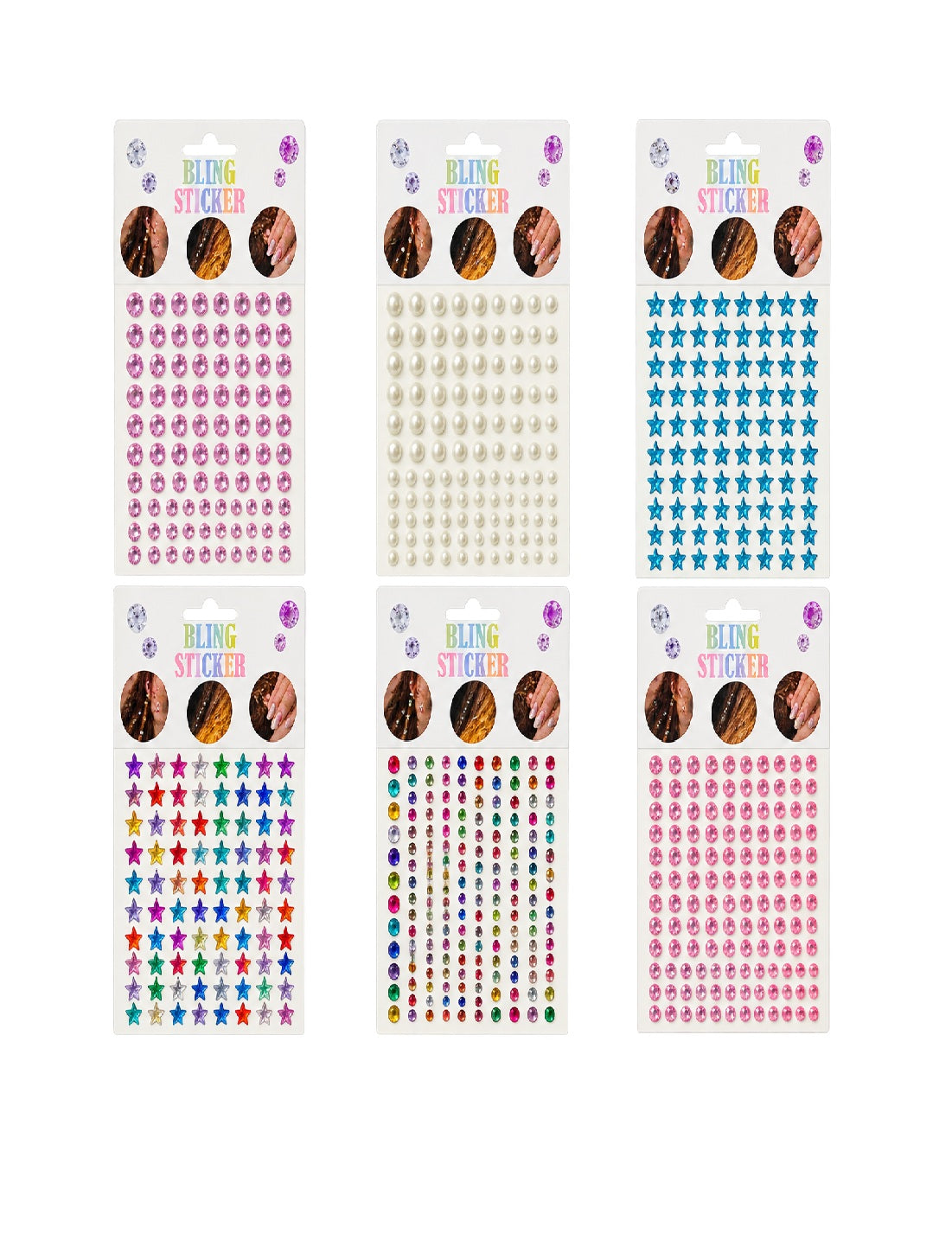 Face, Body, Hair Gems (1 Sheet)