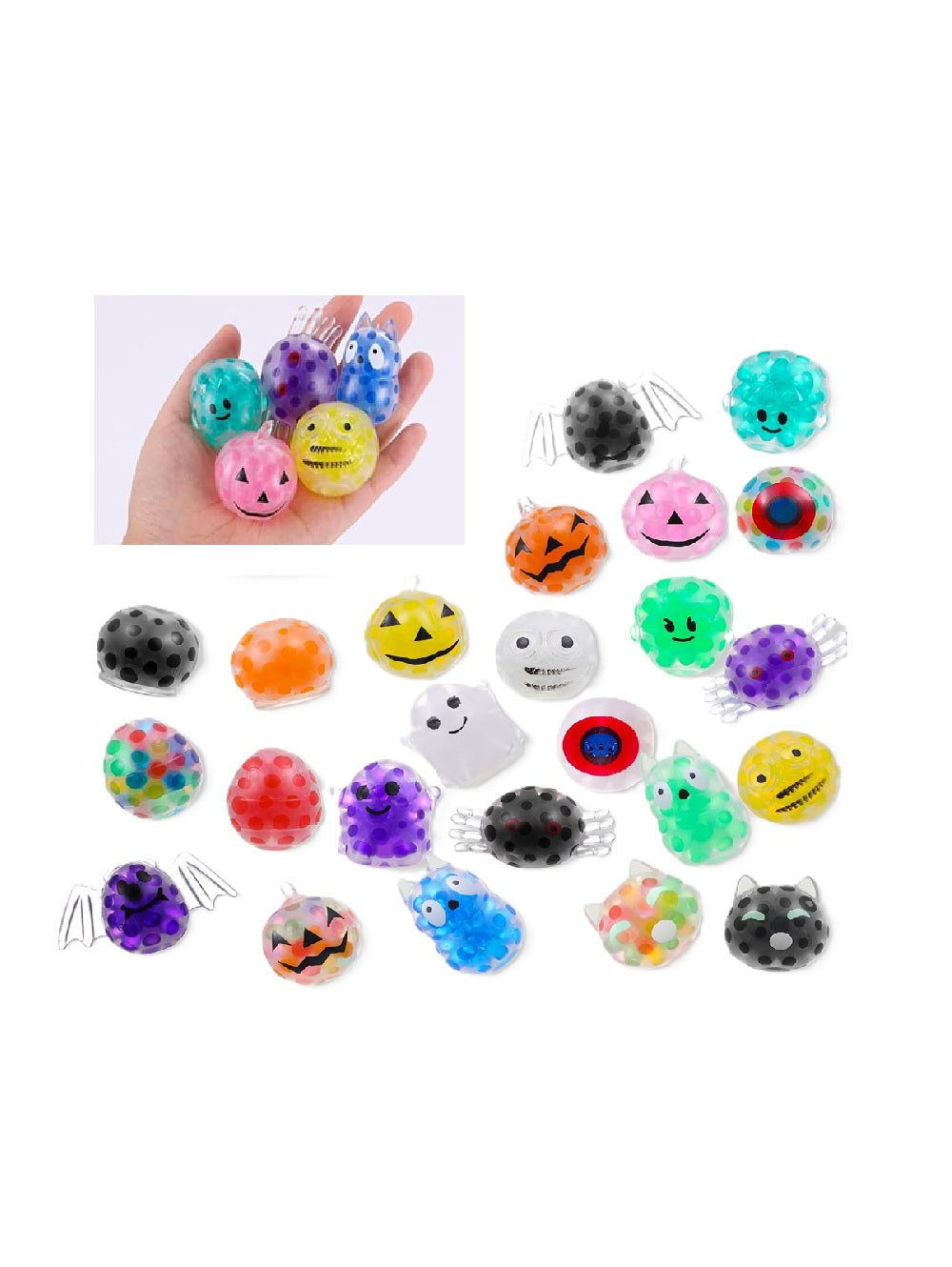 Halloween Mochi Squishy Toys Trick or Treat Bags Gifts