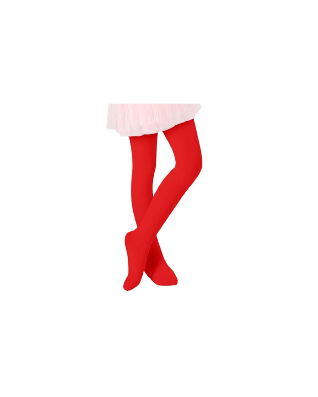 Red Kids High Elastic Dance Leggings Ballerina Tights