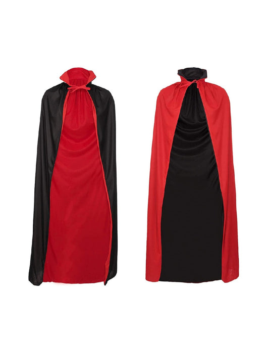 Reversible Black and Red Cape