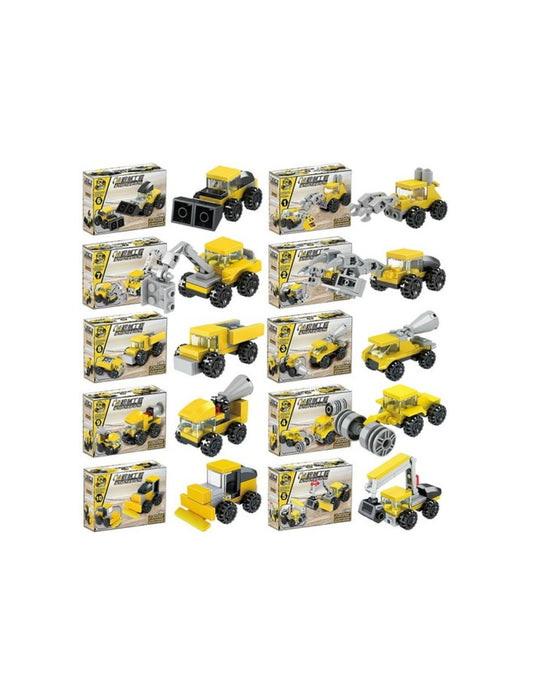 Construction Lego Mini Trucks (6 Pieces)