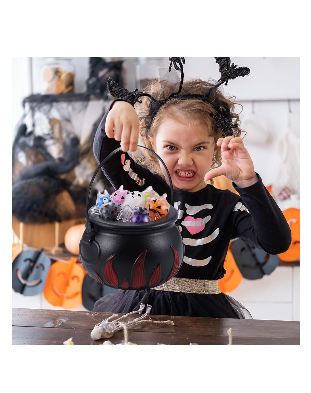 Halloween Mochi Squishy Toys Trick or Treat Bags Gifts