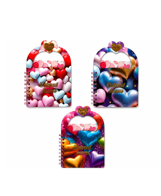 Hearts Mini Agenda Notebook (Pack of 6)