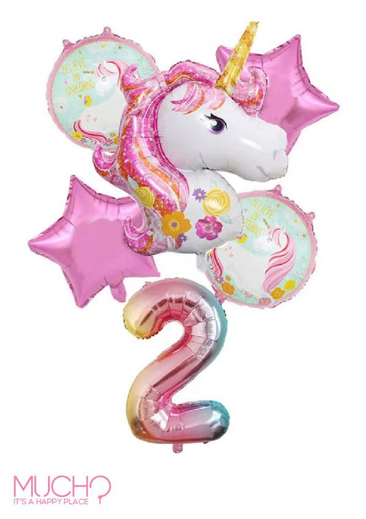 Unicorn Balloons Set