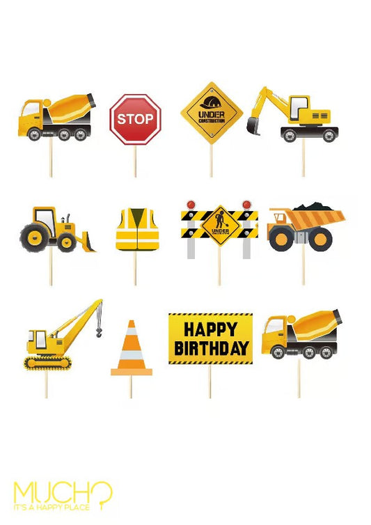 Construction Cupcake Topper