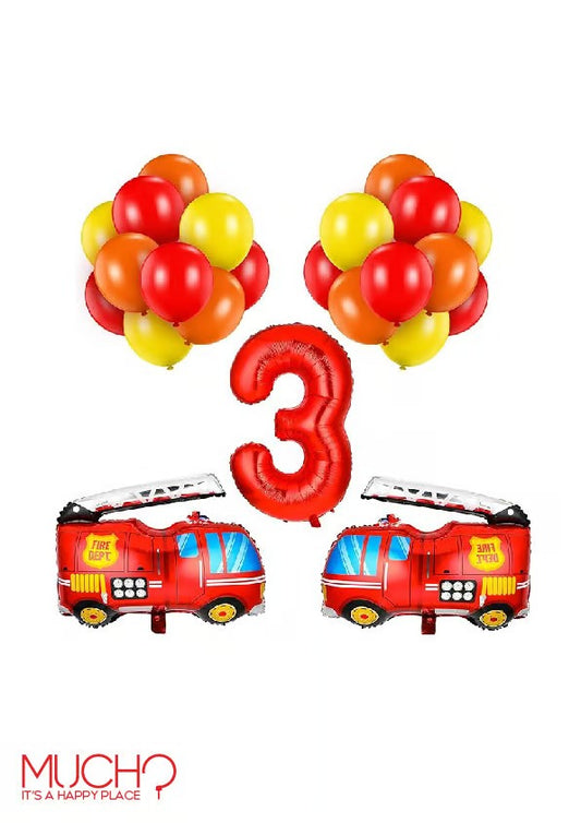 Firefighter Balloons Set