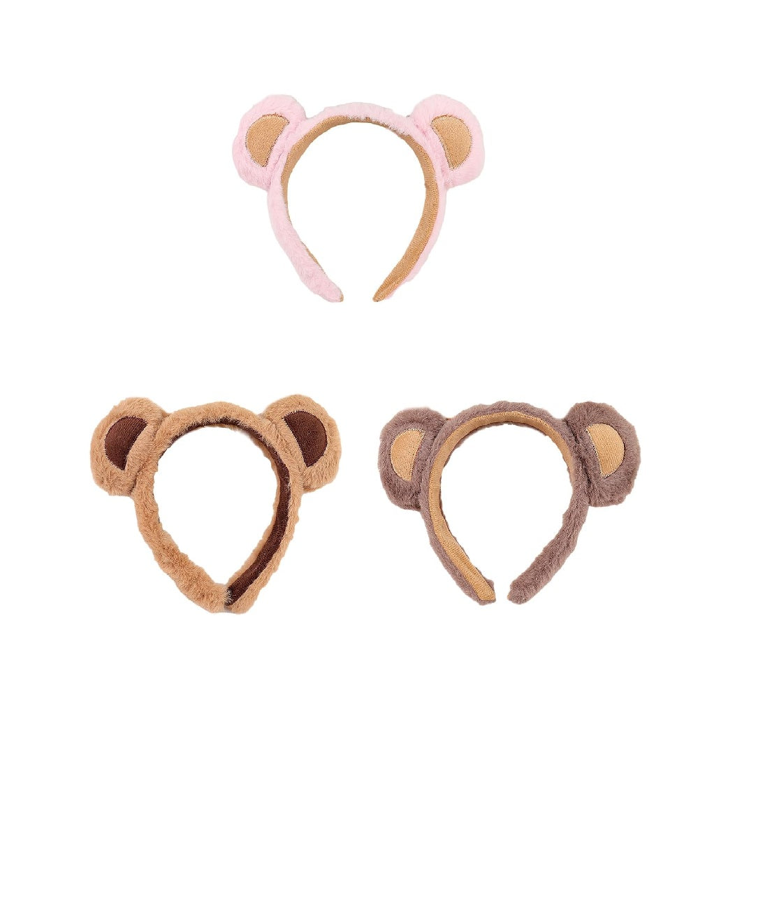 Plush Bear Ears Headband (1 Pc)