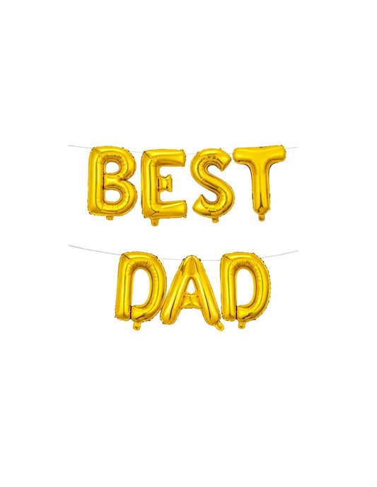 Best Dad Ever Balloons Banner