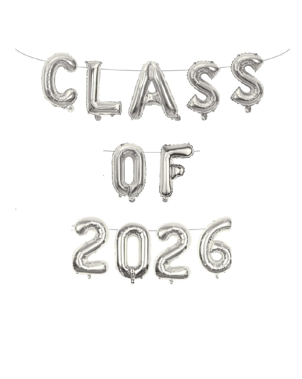 Class of 2026 Balloons Banner