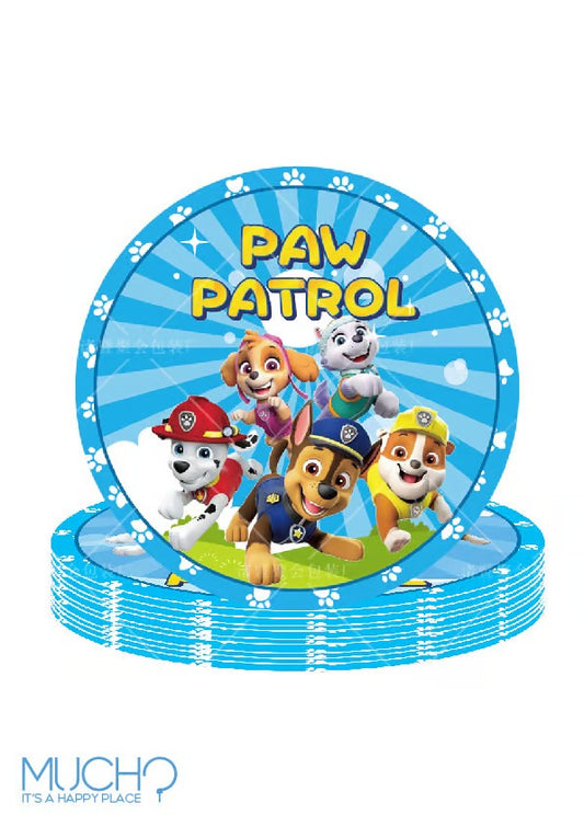 Paw Patrol 9 Inch Plates