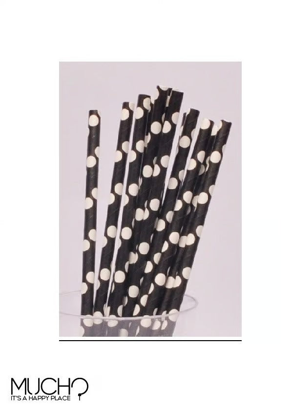 Black And White Straws