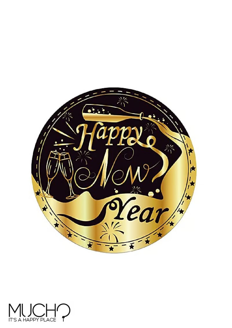 New Year 9 Inch Plates