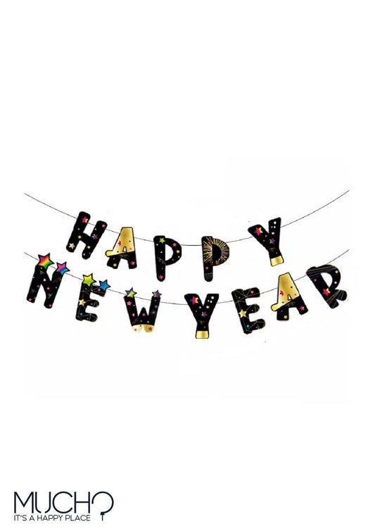 Happy New Year Colored Banner