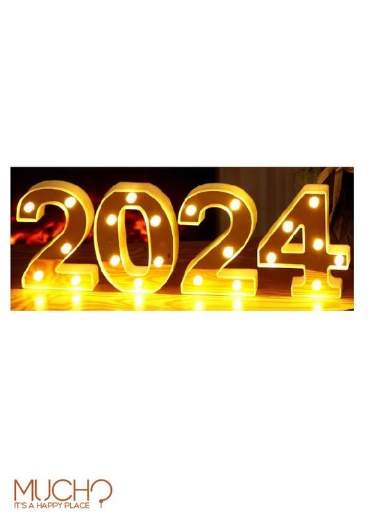 2024 Gold Light Up Numbers