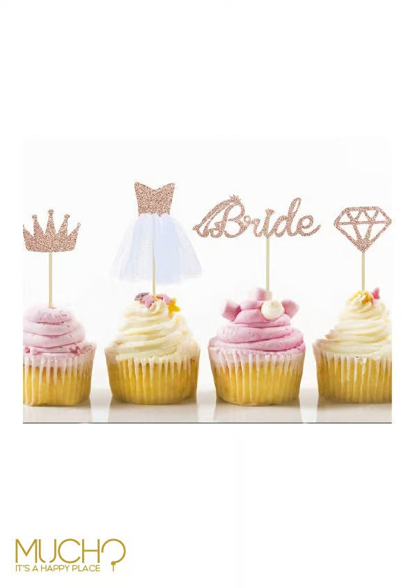 Bride Cup Cake Toppers