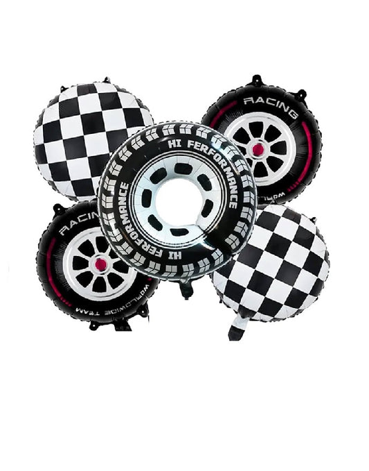 Tire/Car Racing Balloons Set