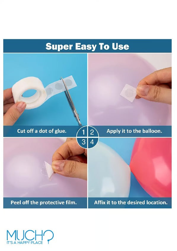 Balloon Tape Strip / Glue Points