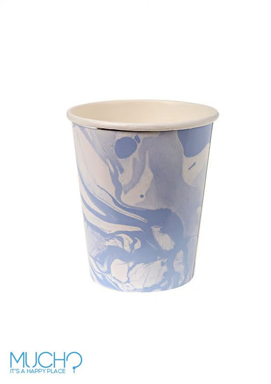 Blue Mrable Cups