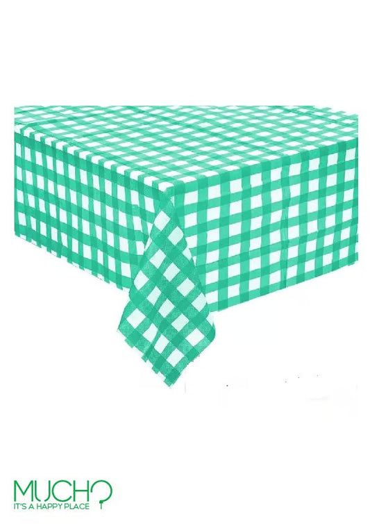 Green Checkered Table Cover
