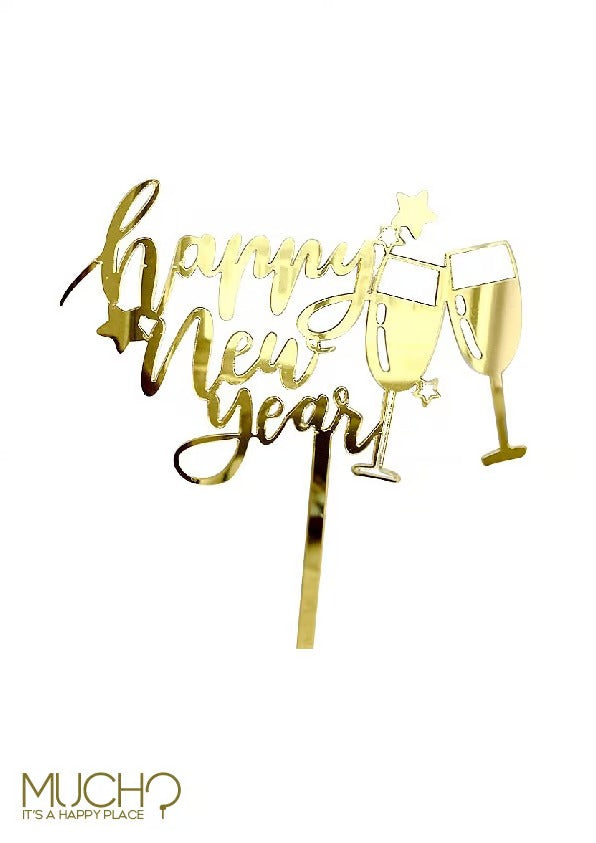 Happy New Year Cake Topper