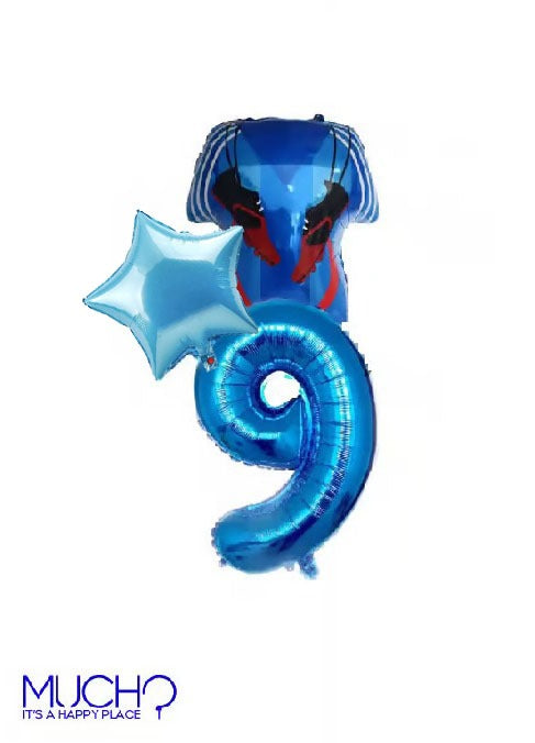 Football Player Balloons Bunch