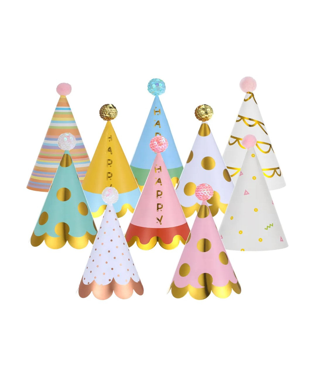 Party Hats (10 Pieces)