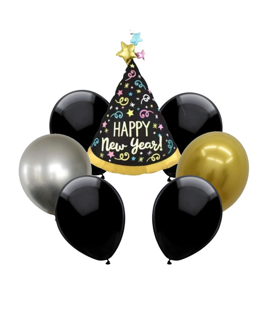 New Year Balloons Bunch