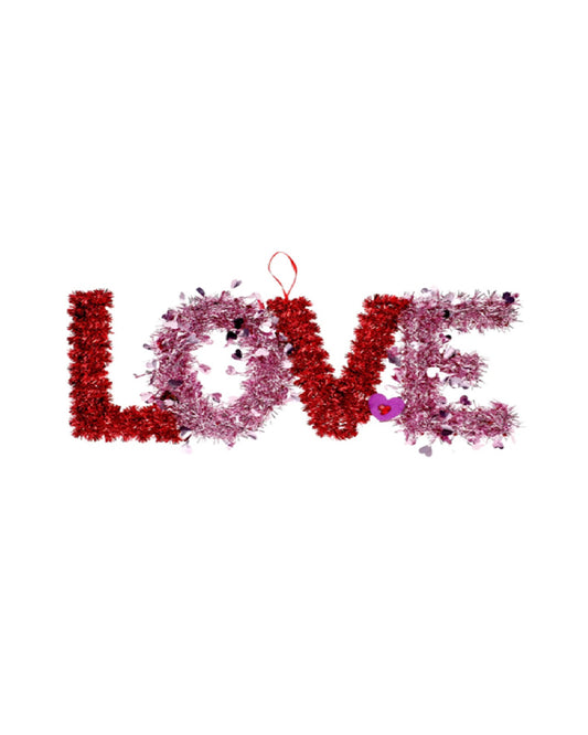Valentine's Day Tinsel Sign