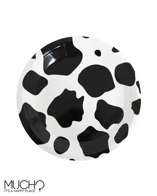 Cow Print 9 inch Plates