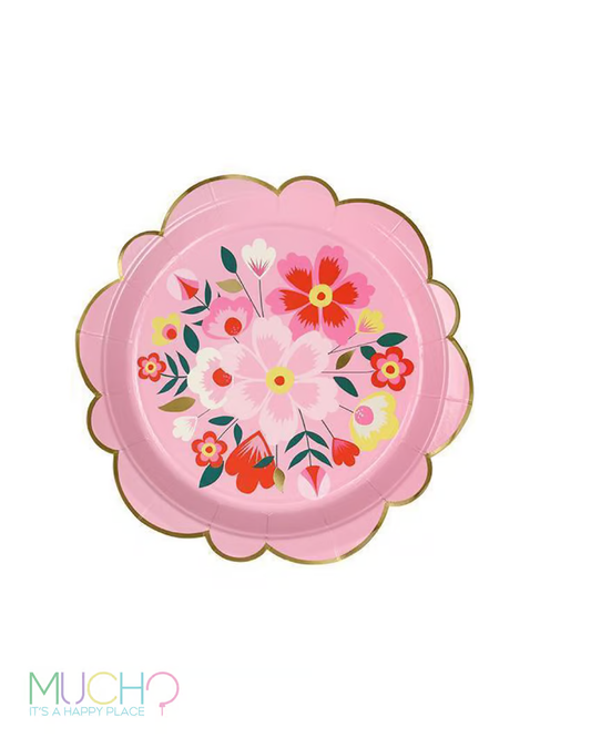 Floral 7 Inch Plates