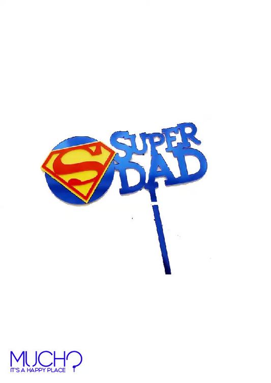 Super Dad Cake Topper
