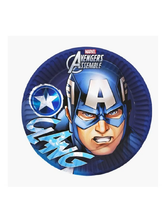 Captain America 9 inch Plates