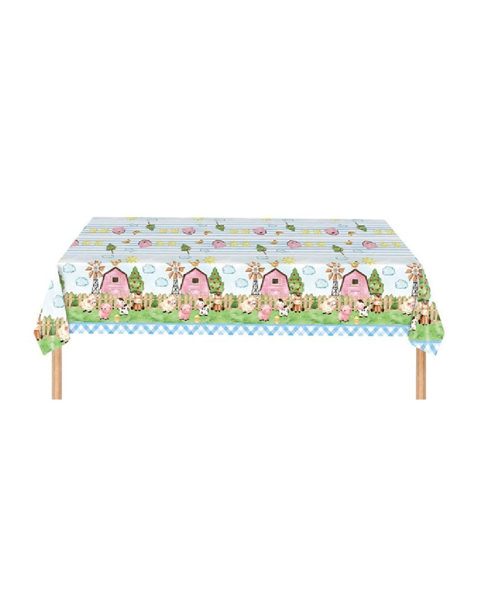 Farm Blue Table Cover