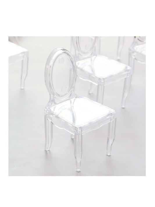 Clear Chair Shaped Party Favor Holders (12 Pieces)