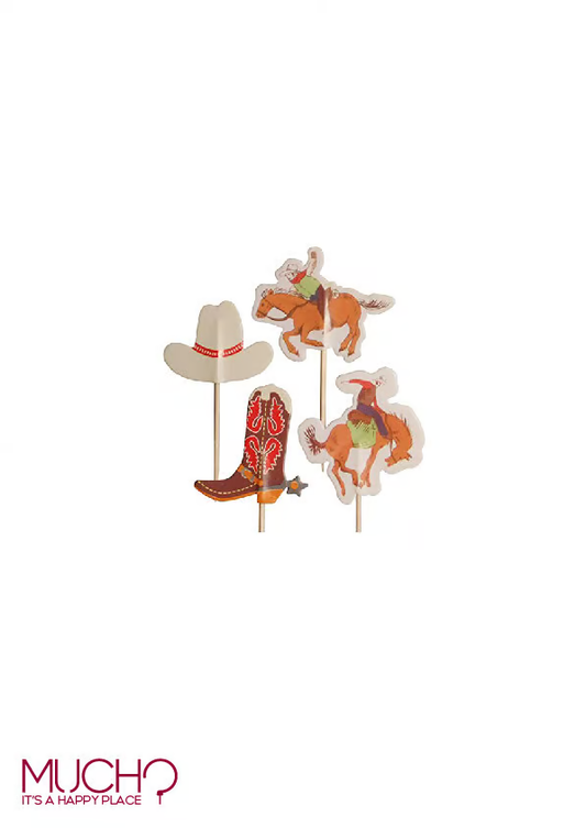 CowBoys CupCake Toppers