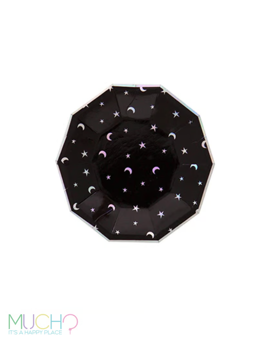 Black Stars/Moons 7 Inch Plates