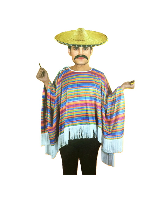 Fiesta Mexican Kids Poncho Costume