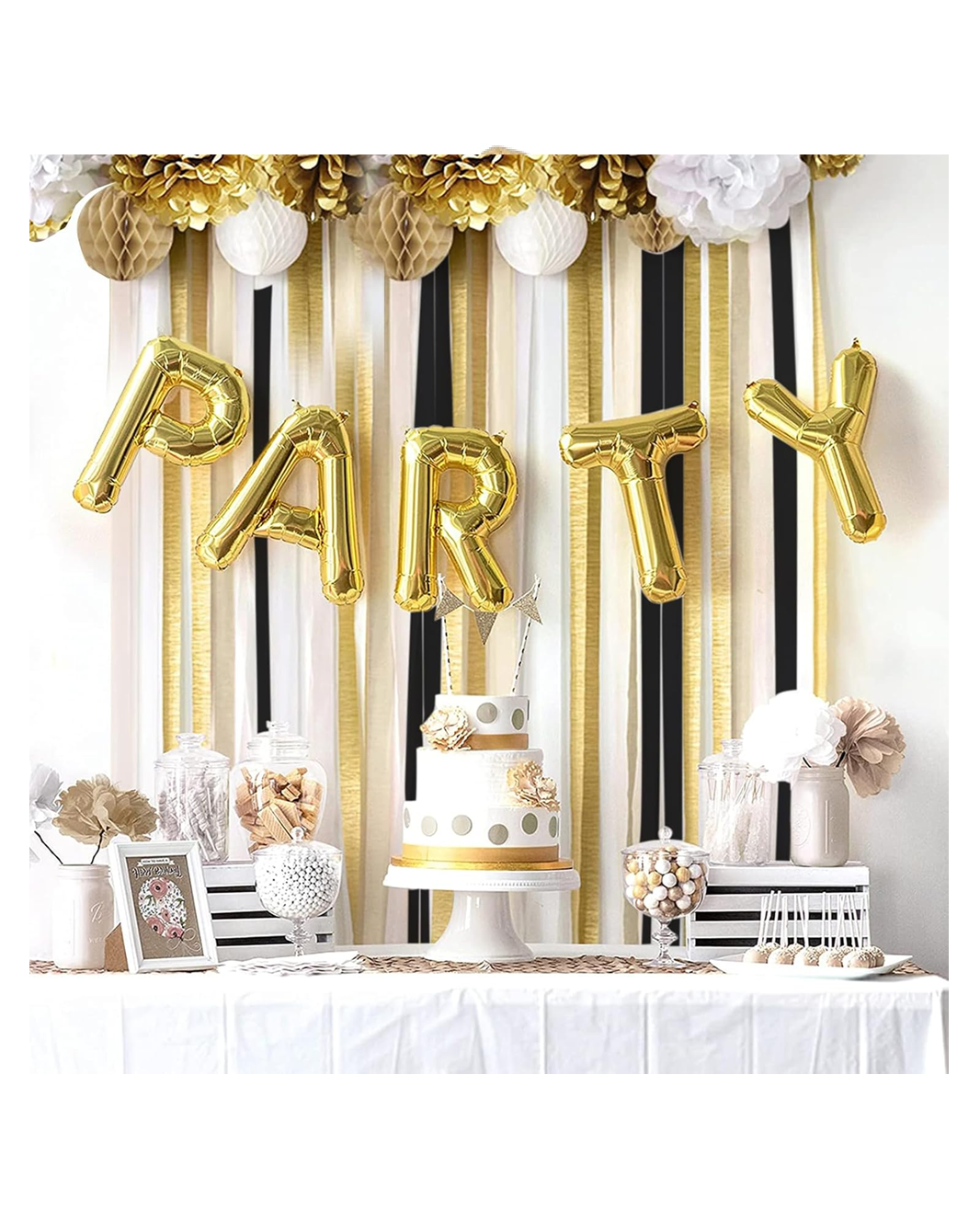 Black & White Decorations Streamers