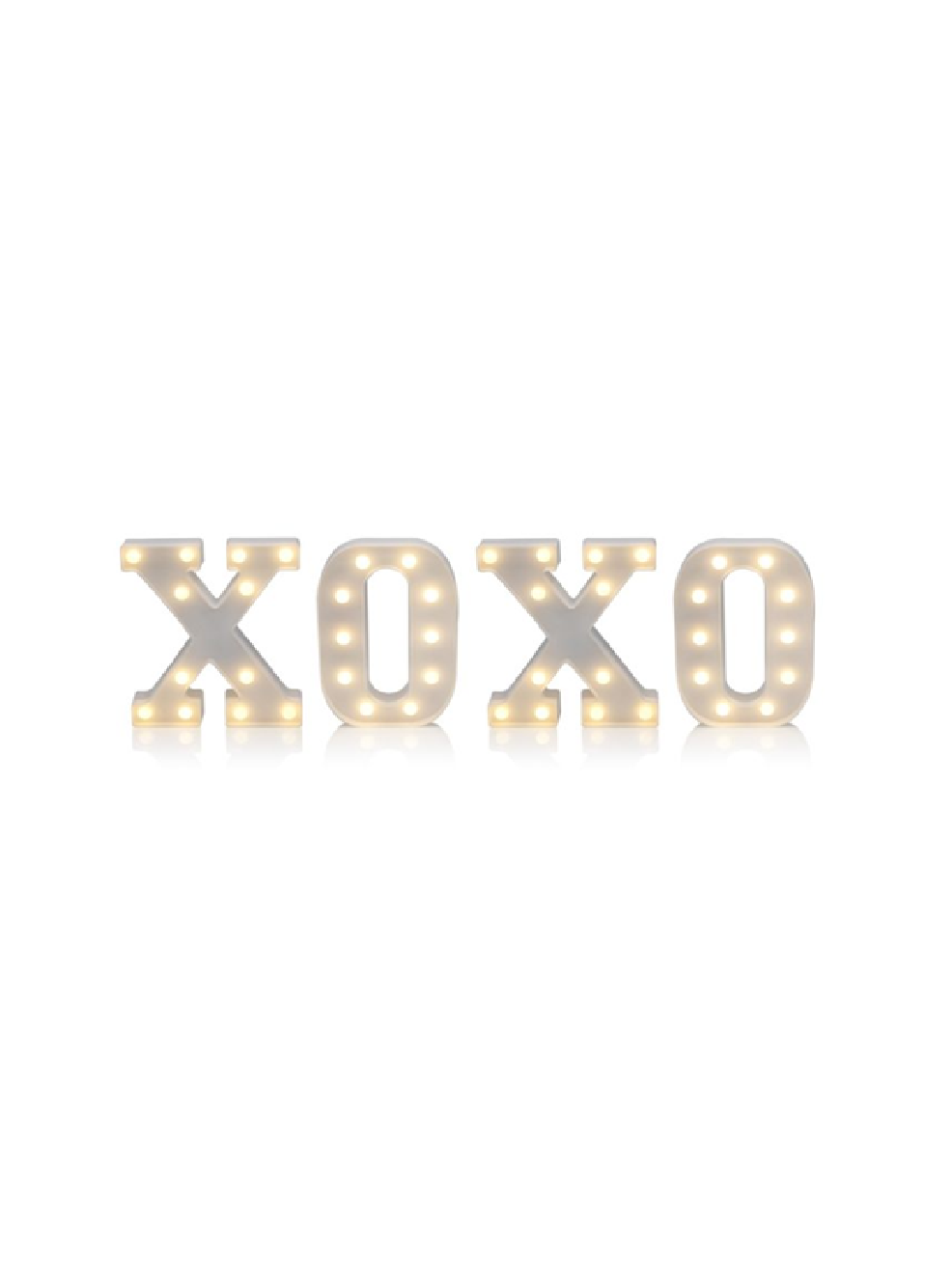LED Valentine's Light Up Letters - XOXO