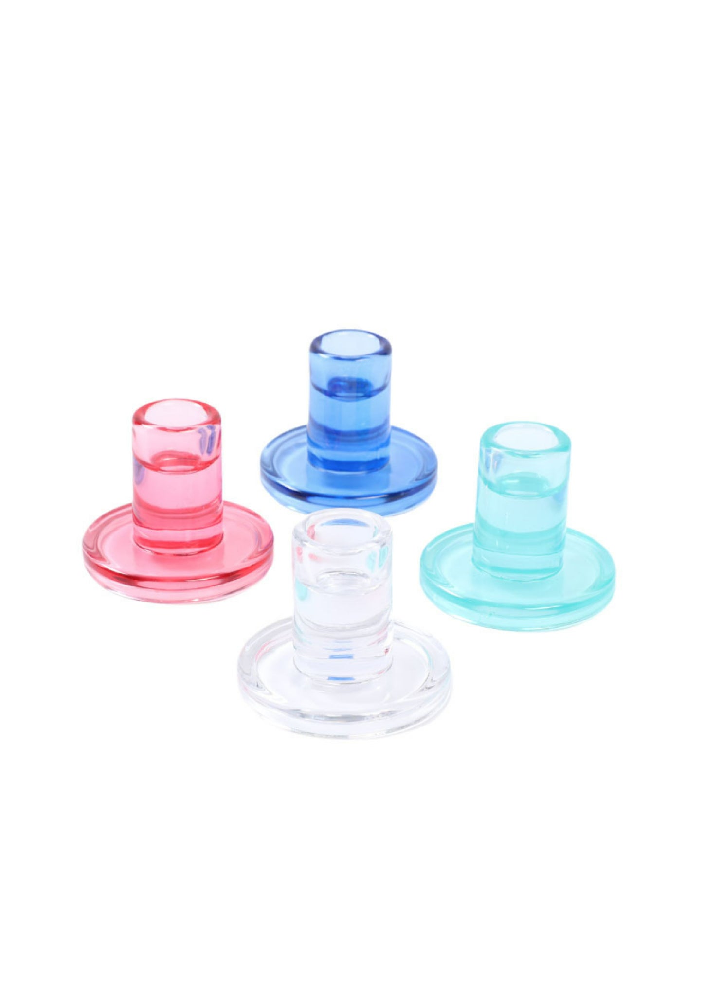 Glass Candle Holder (1 Pc)