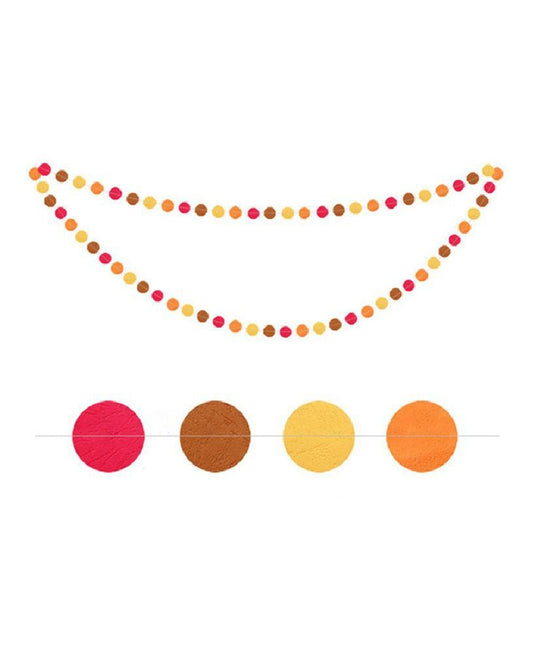 Autumn Leaf Garland for Thanks Giving Party Decorations Hanging Décor String