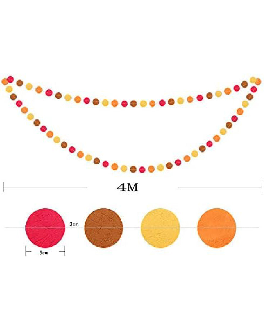 Autumn Leaf Garland for Thanks Giving Party Decorations Hanging Décor String