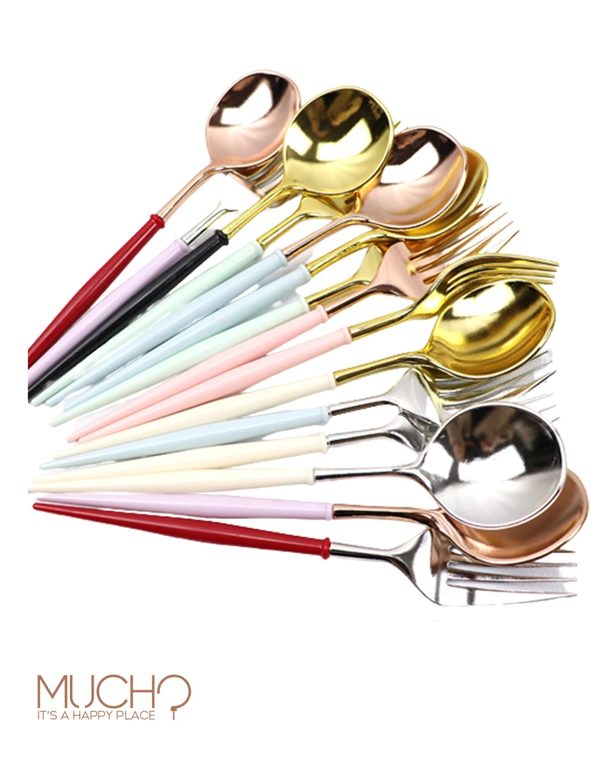 Metallic Elegant Cutlery (8 pcs)