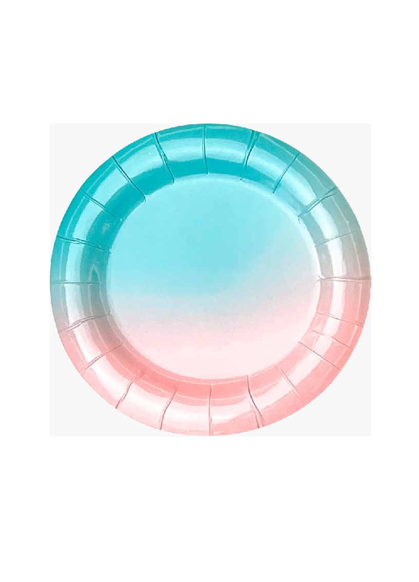 Pastel Rainbow 9Inch Plate