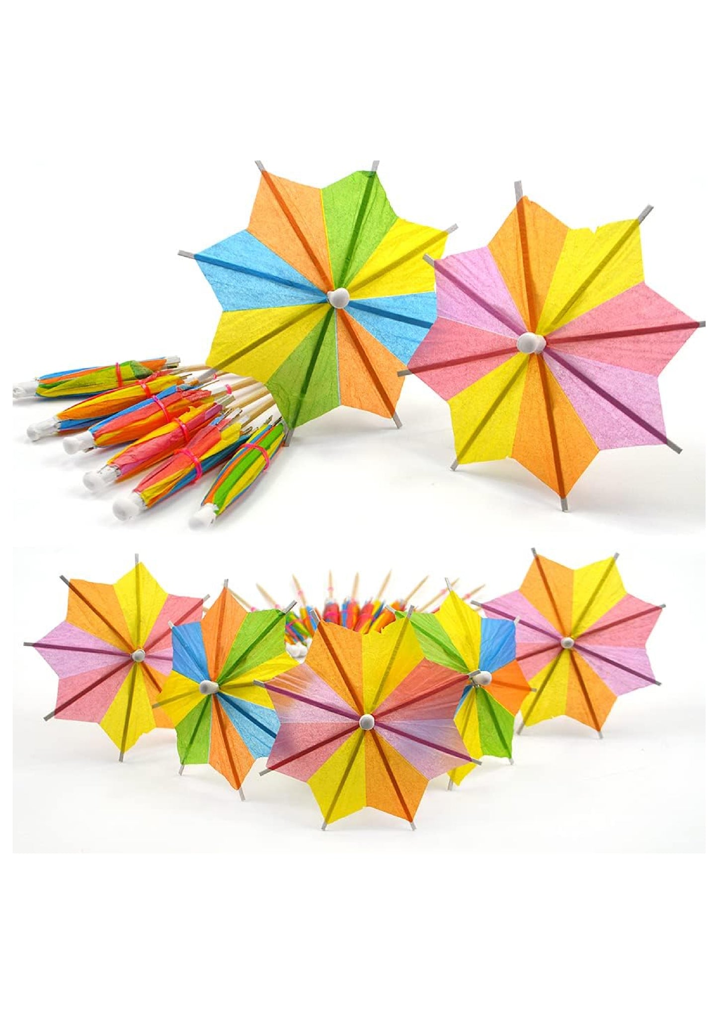 Floral Umbrella Topper/Drink Decoration