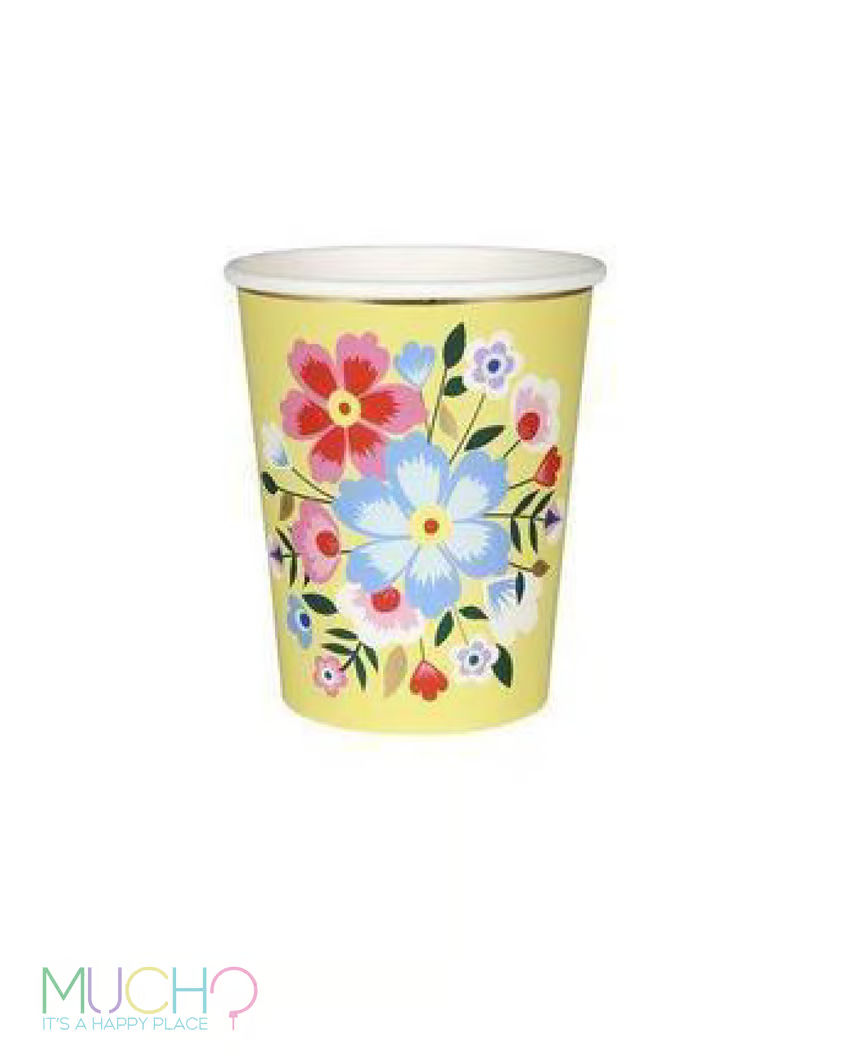 Floral Yellow Cups