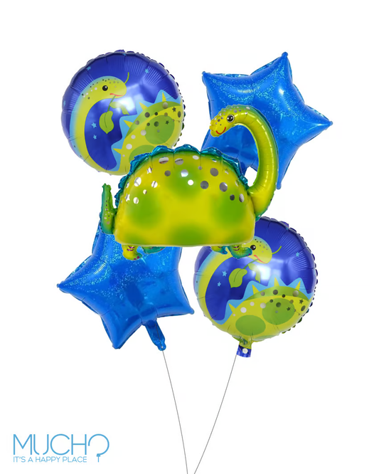 Dinosaur Blue Balloon Bunch